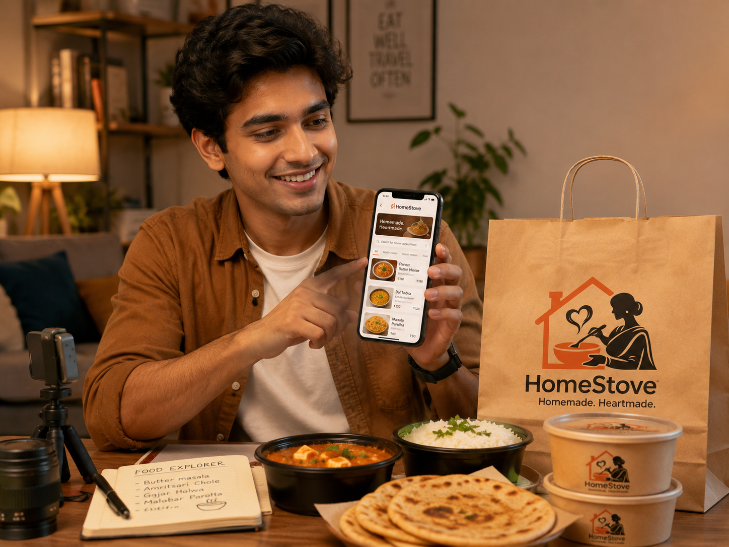 Food explorer discovering regional homemade food on HomeStove